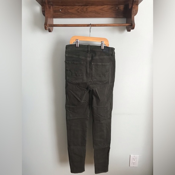 American Eagles Outfitters Skinny Jeans Green 4 - Picture 2 of 4
